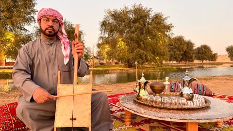 OceanAir Travels - Camel Caravan and Bedouin Breakfast at Al Marmoom Oasis