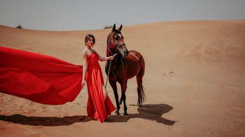 Private Flying Dress Photography and Dune Drive Trip (4 guests)