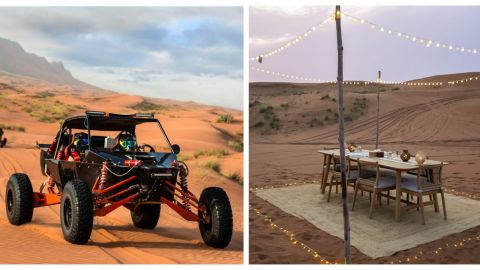 Zerzura - 2 Seater Mleiha Dune Buggy Safari With Transfers + Private Dinner