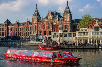 Hop-On Hop-Off Amsterdam Bus / Boat Bus + Boat - 24 Hours
