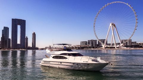 Luxury 58 ft Private Yacht Etosha in Dubai Marina - 3 Hours, up to 28 Guests