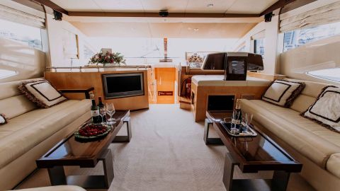Luxury 56 ft Private Yacht Vassia in Dubai Marina - 4 Hours, up to 21 Guests