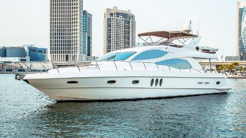 Private 61 ft Luxury Yacht Silvercreek in Dubai Marina - 4 Hours, up to 20 Guests