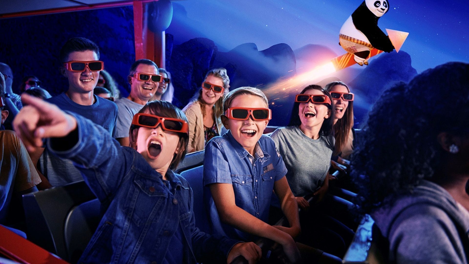 Donkey’s Flying Magic Bus at Shrek’s Adventure London
