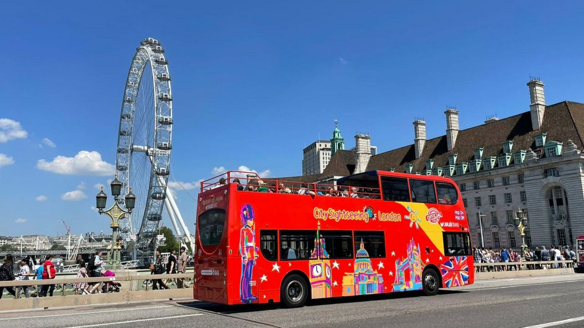 Hop-On Hop-Off London + Thames River Cruise 24-hour Bus + River Cruise