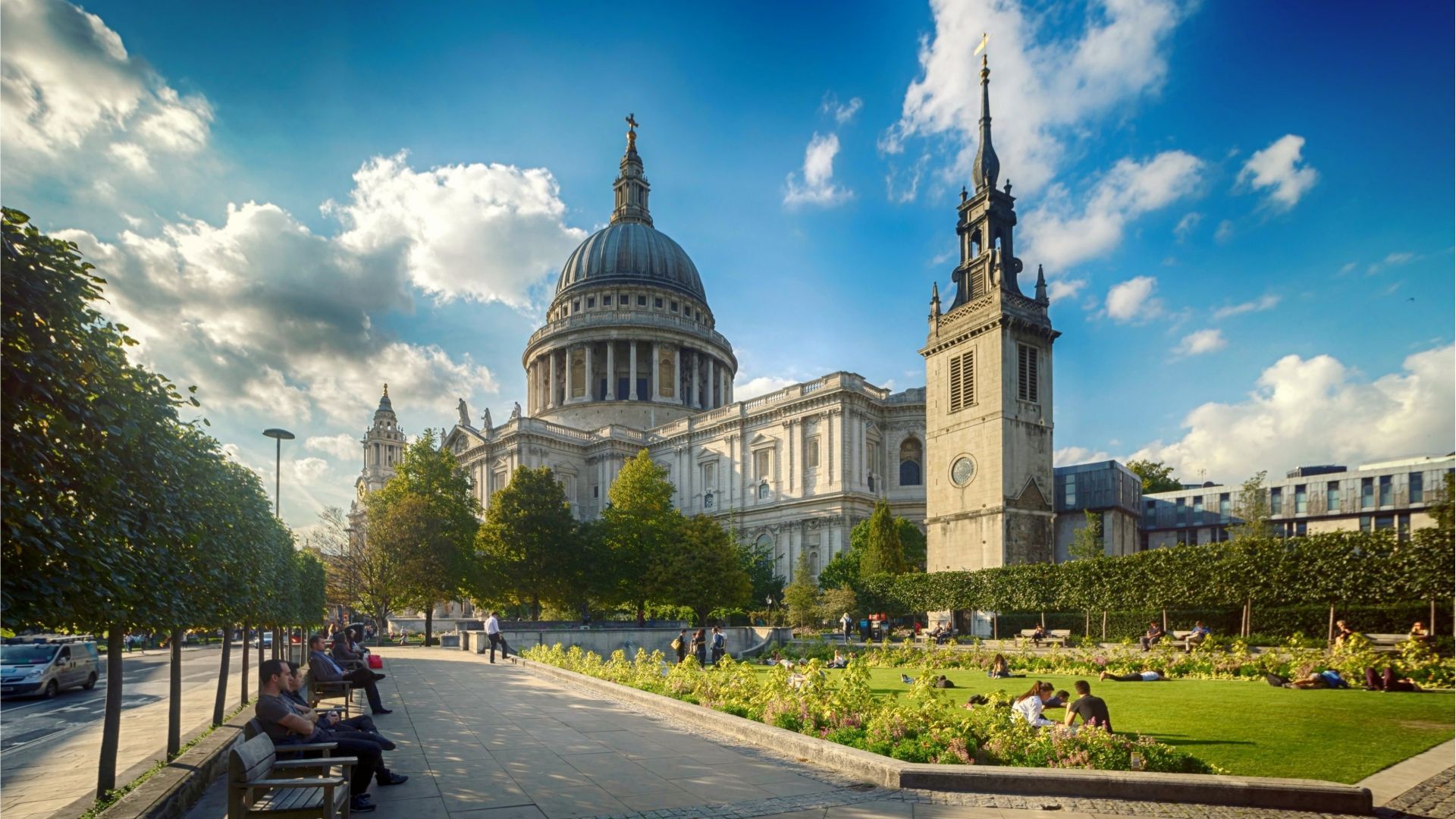 Exterior of St Paul's Cathedral in the City of London