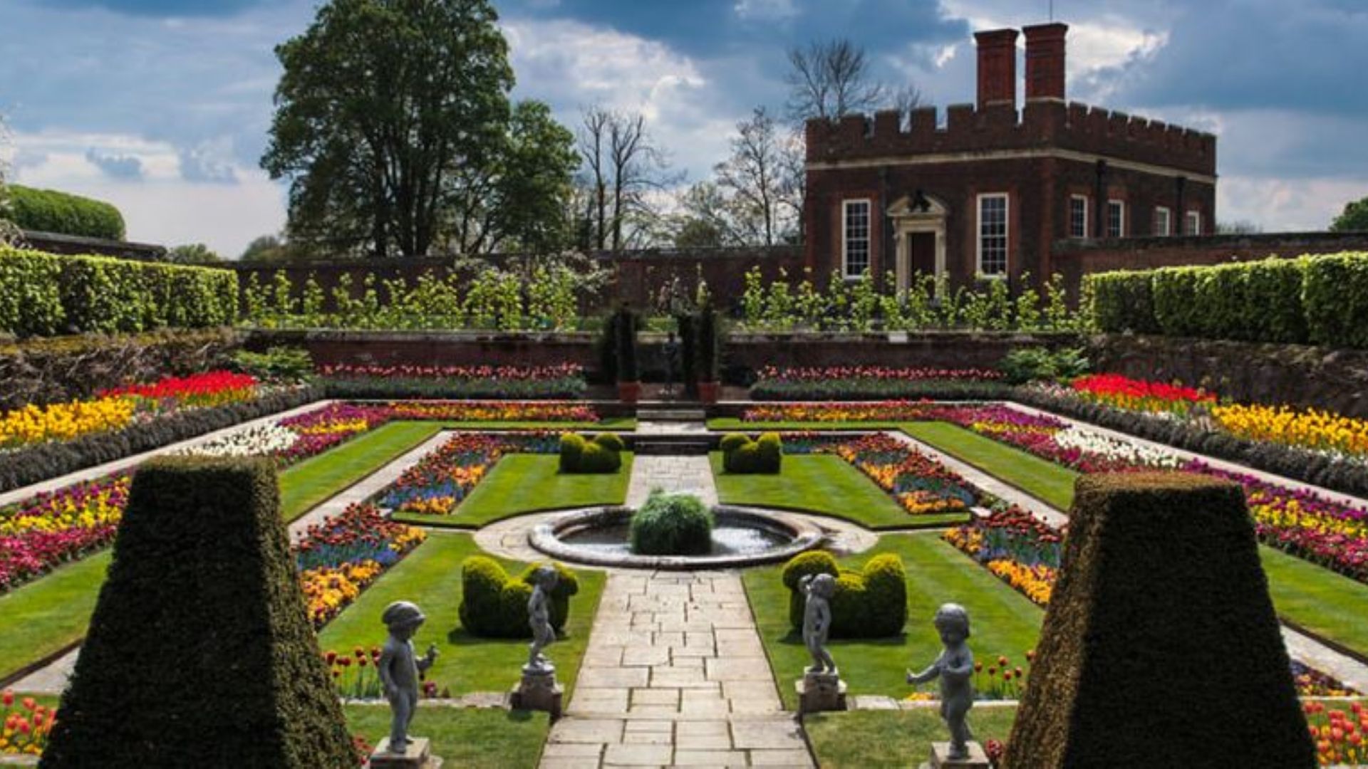 Historic architecture at Hampton Court Palace