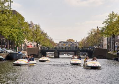 Amsterdam: Pedal Boat Rental from Rijksmuseum