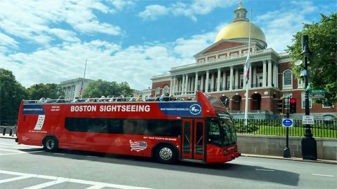 Boston: Double-Decker Bus City Sightseeing Tour