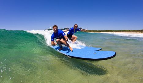 Two-Hour Surfing Lesson at Byron Bay