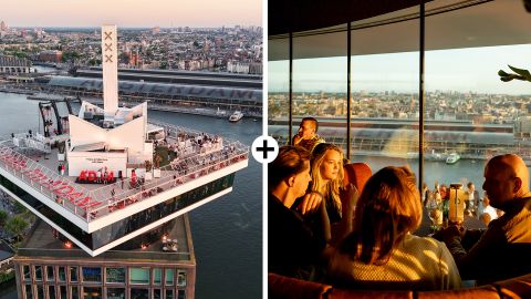 LOOKOUT + € 20 deposit for 360 lunch or dinner at revolving restaurant Moon 
