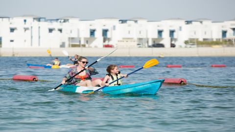 Double-seat Kayak Rental on The Palm Jumeirah - One Hour