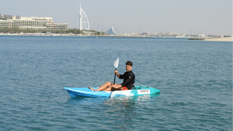 Single-seat Kayak Rental on The Palm Jumeirah - One Hour