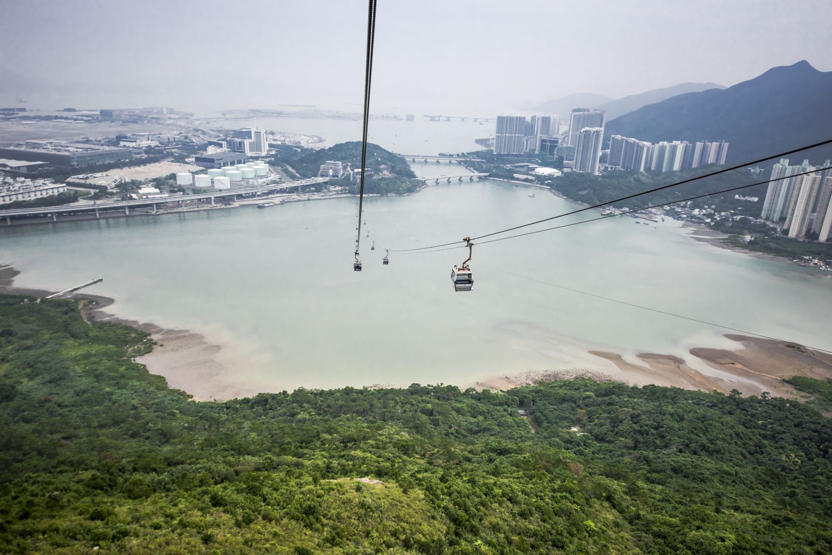 Ngong Ping Cable Car Roundtrip: One-way Standard + One-way Crystal Plus Cabin