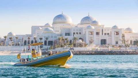 The Yellow Boats Abu Dhabi 60 Min Corniche Tour  (Summer Offer:1 Free Child per Adult until 31Aug)