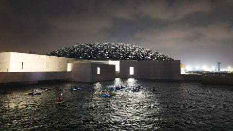 Guided Night Kayaking Tour at Louvre Abu Dhabi