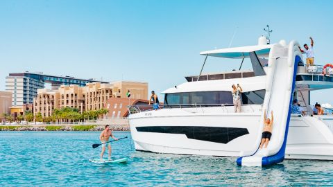 Private Luxury cruise on 62ft Yacht (Fibo) in RAK (25 Guests) 2 hours 