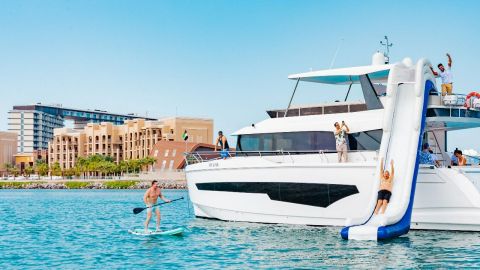 Private Luxury cruise on 62ft Yacht (Fibo) in RAK (25 Guests) 5 hours