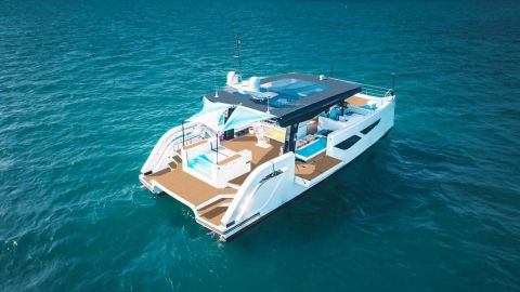 Private Charter for up to 40 Guests Aboard the Party Catamaran 'Ozone' with a Jacuzzi