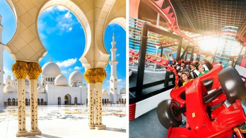 Abu Dhabi Full Day Tour Grand Mosque and Ferrari World Theme Park - Pick Up and Drop Off Dubai