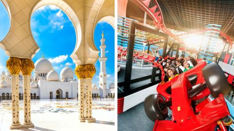 From Abu Dhabi: Abu Dhabi City Tour & Ferrari World - Shared Audio Guided Tour & Transfers