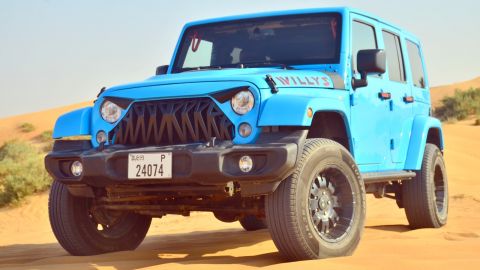 Ras Al Khaimah Private Wrangler Mega Safari with CAN-AM Buggy (Up to 4 Guests), Private Transfer