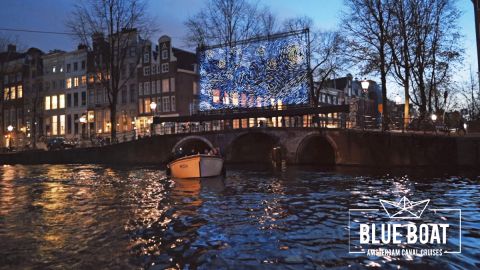 Blue Boat Company - Amsterdam Light Festival Open Boat Cruise - OTA