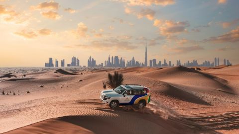 Evening Desert Safari in a Shared Vehicle