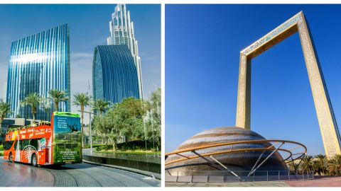 1/2/3 Day Pass Hop-on Hop-Off with Dhow Cruise and The Dubai Frame