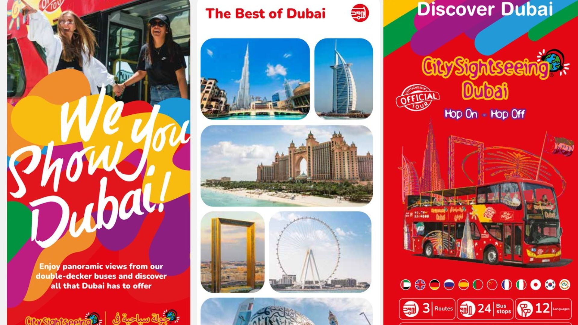 1/2/3 Day Pass Hop-on Hop-Off Bus Tour
