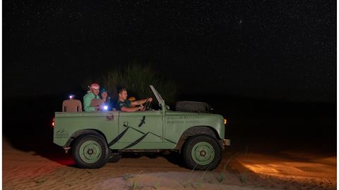 Private Night Safari by Vintage Land Rover and Astronomy for 5 Guests