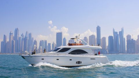 Dubai Marina Afternoon Luxury Yacht Tour with BBQ - Shared