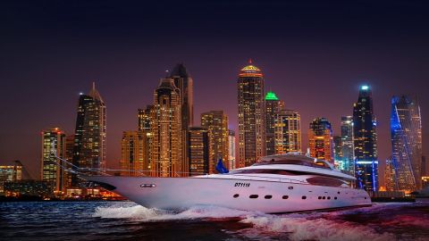 2-Hour Dubai Marina Twilight Yacht Tour with Live BBQ