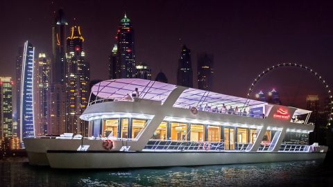Xclusive Yachts - Dubai Marina Dinner Cruise with Live Music and Dinner - 90 Minutes