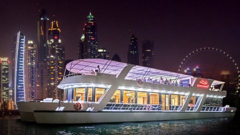Dubai Marina Dinner Cruise with Live Music - 90 Mins