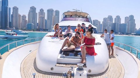 Dubai Marina -  Late Riser Sharing Yacht Tour - 2 Hours