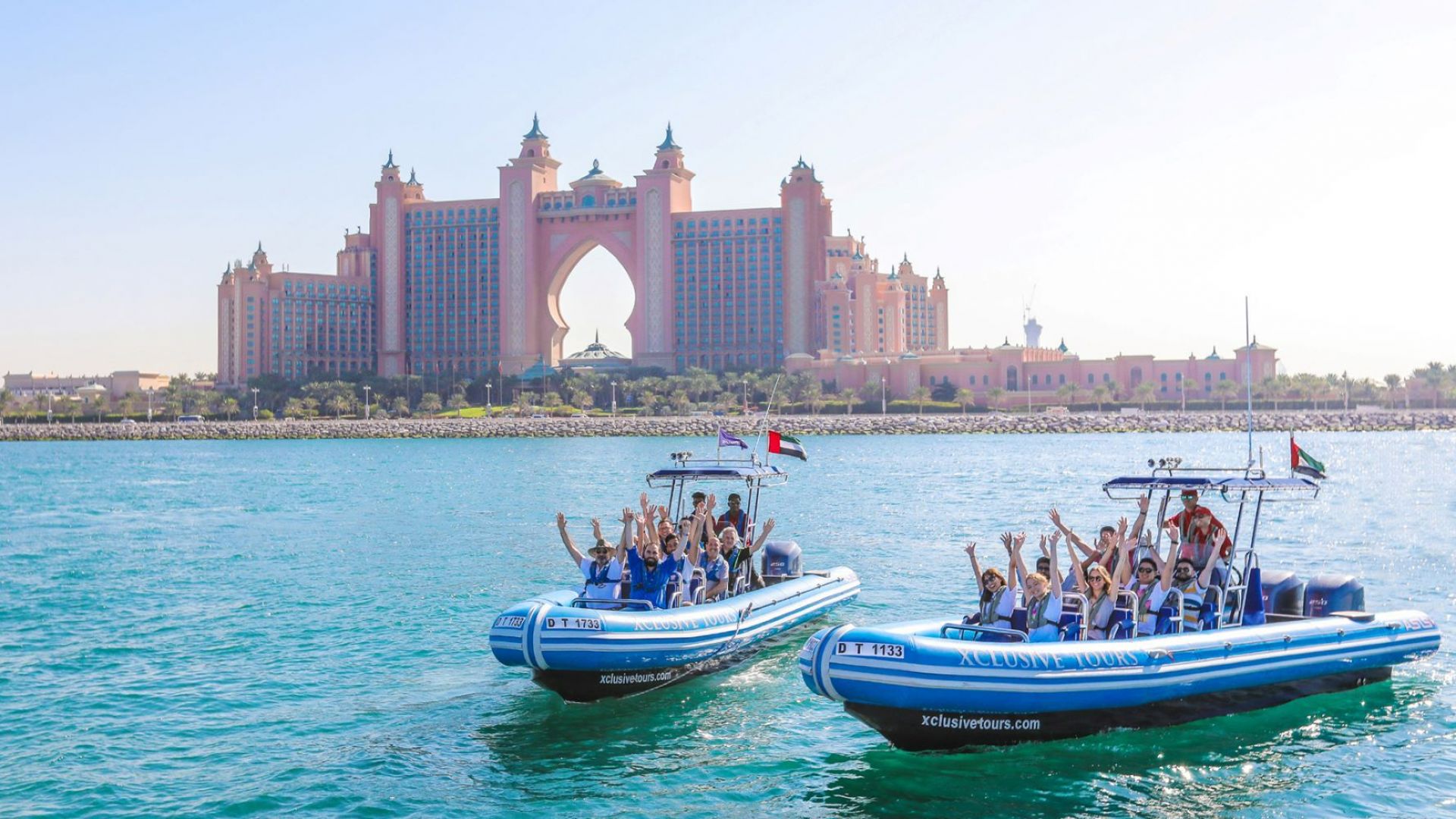 Speed Boat Tour Dubai Marina and The Palm by Xclusive Yachts