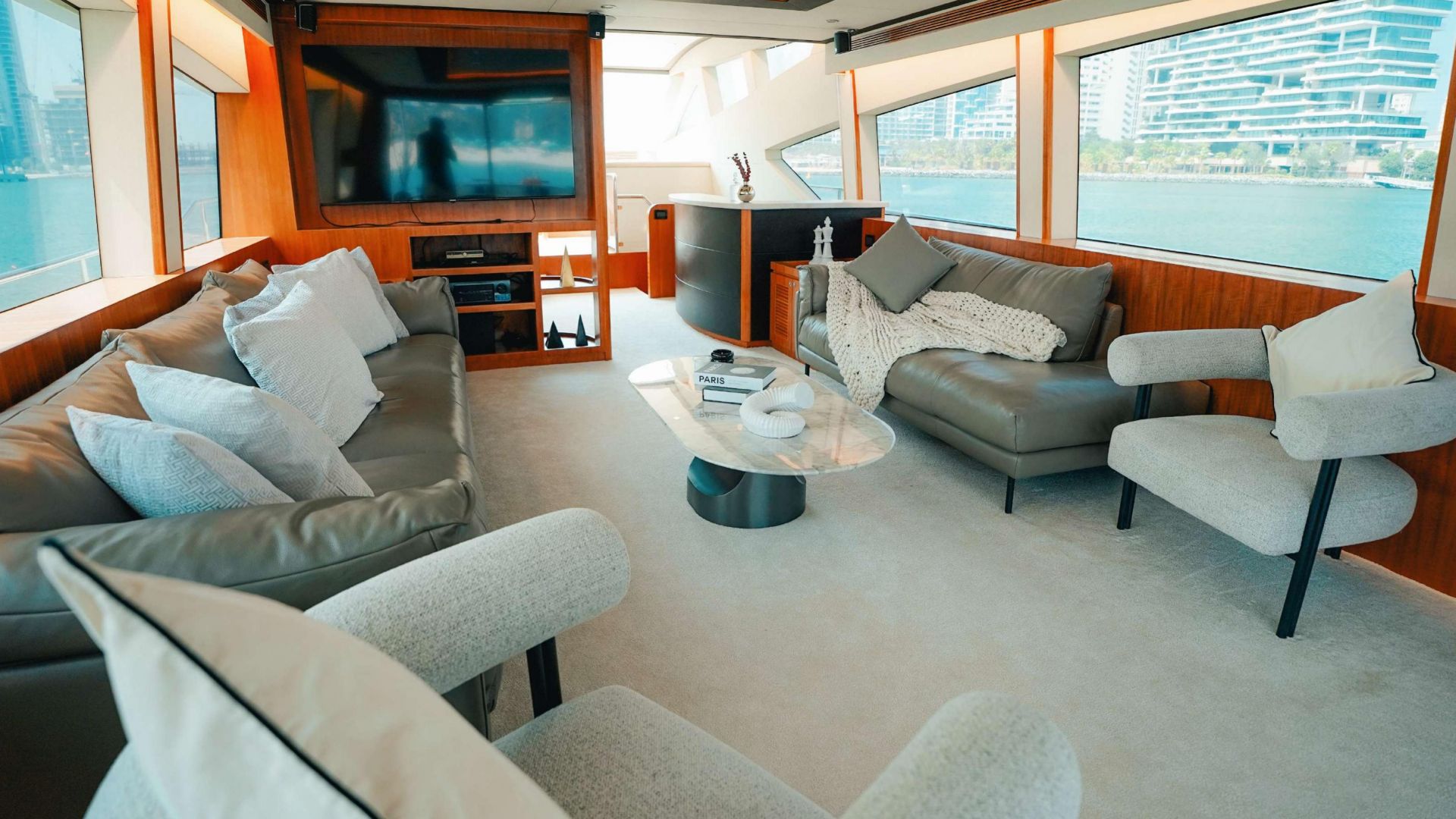 Dubai Marina Afternoon Yacht Tour with Live BBQ - 3 Hours