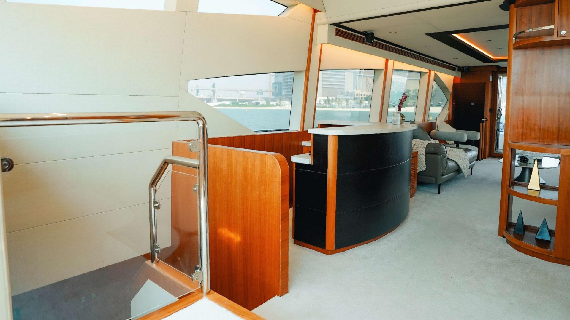 Dubai Marina Moonlight Yacht Tour with Live BBQ - 2 Hours