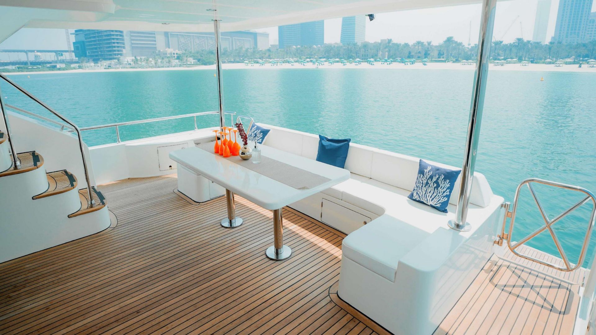 Dubai Marina Moonlight Yacht Tour with Live BBQ - 2 Hours