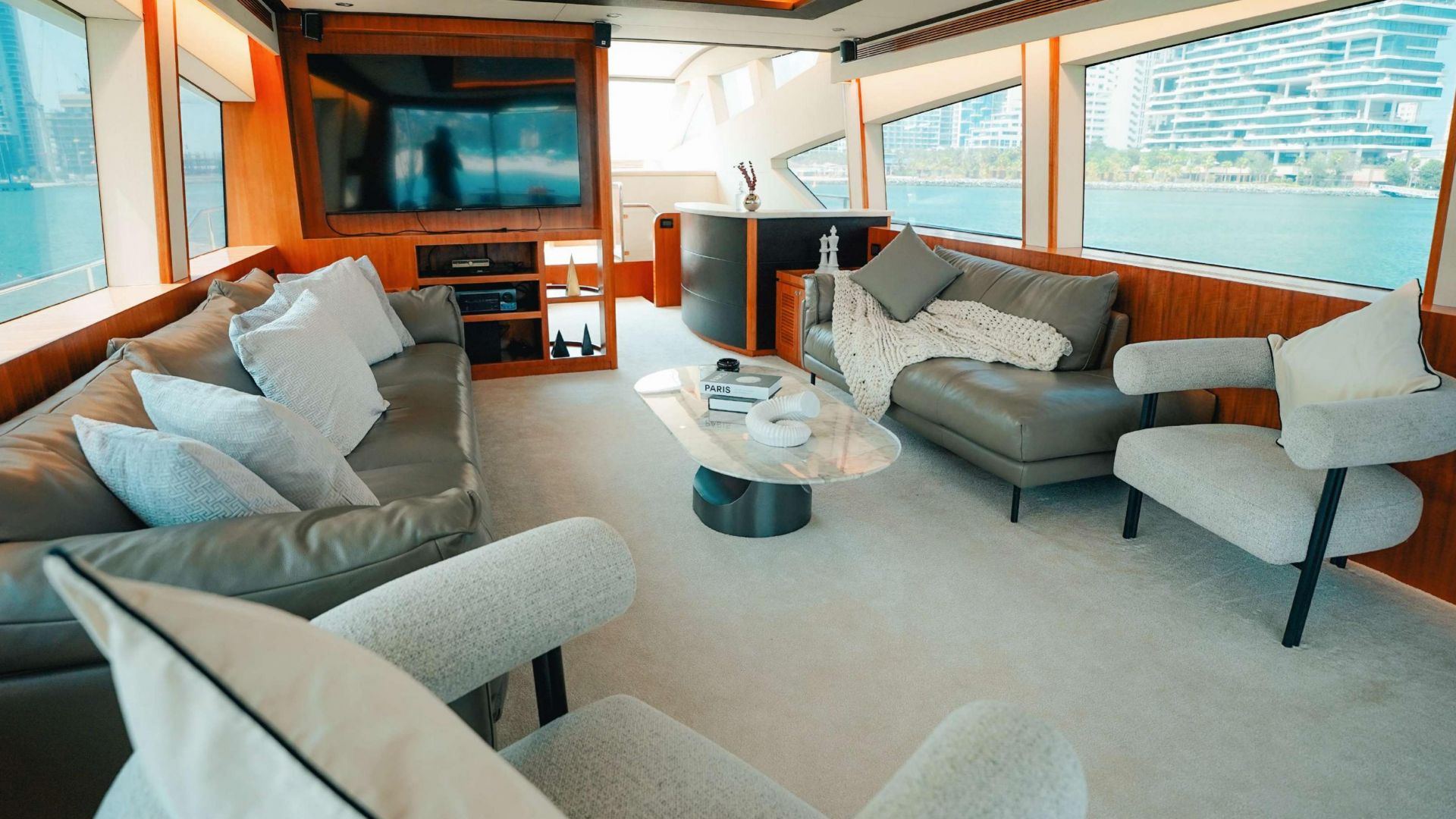 Dubai Marina Twilight Yacht Tour with Live BBQ - 2 Hours