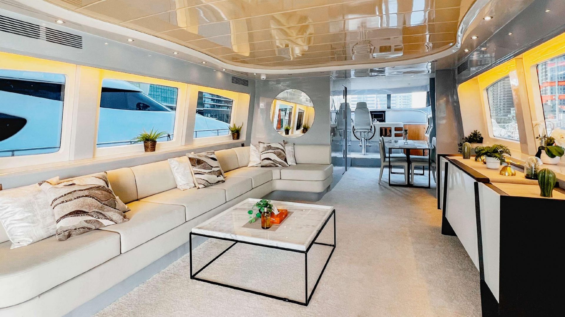 Dubai Marina Private Yacht Tour for 40 Guests 3H + 1H Free Until 30 Sep 2026