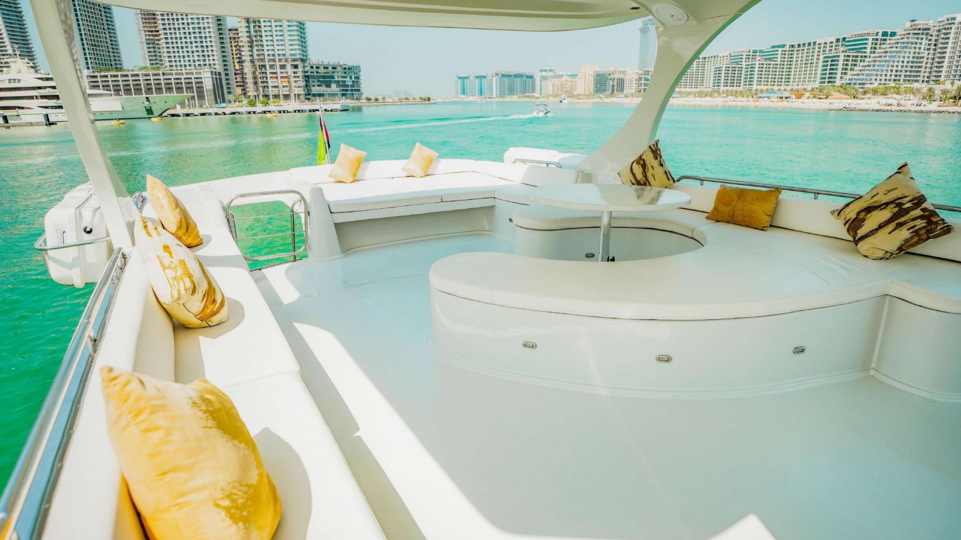 Dubai Marina Private Yacht Tour for 30 Guests 3H + 1H Free Until 30 Sep 2026