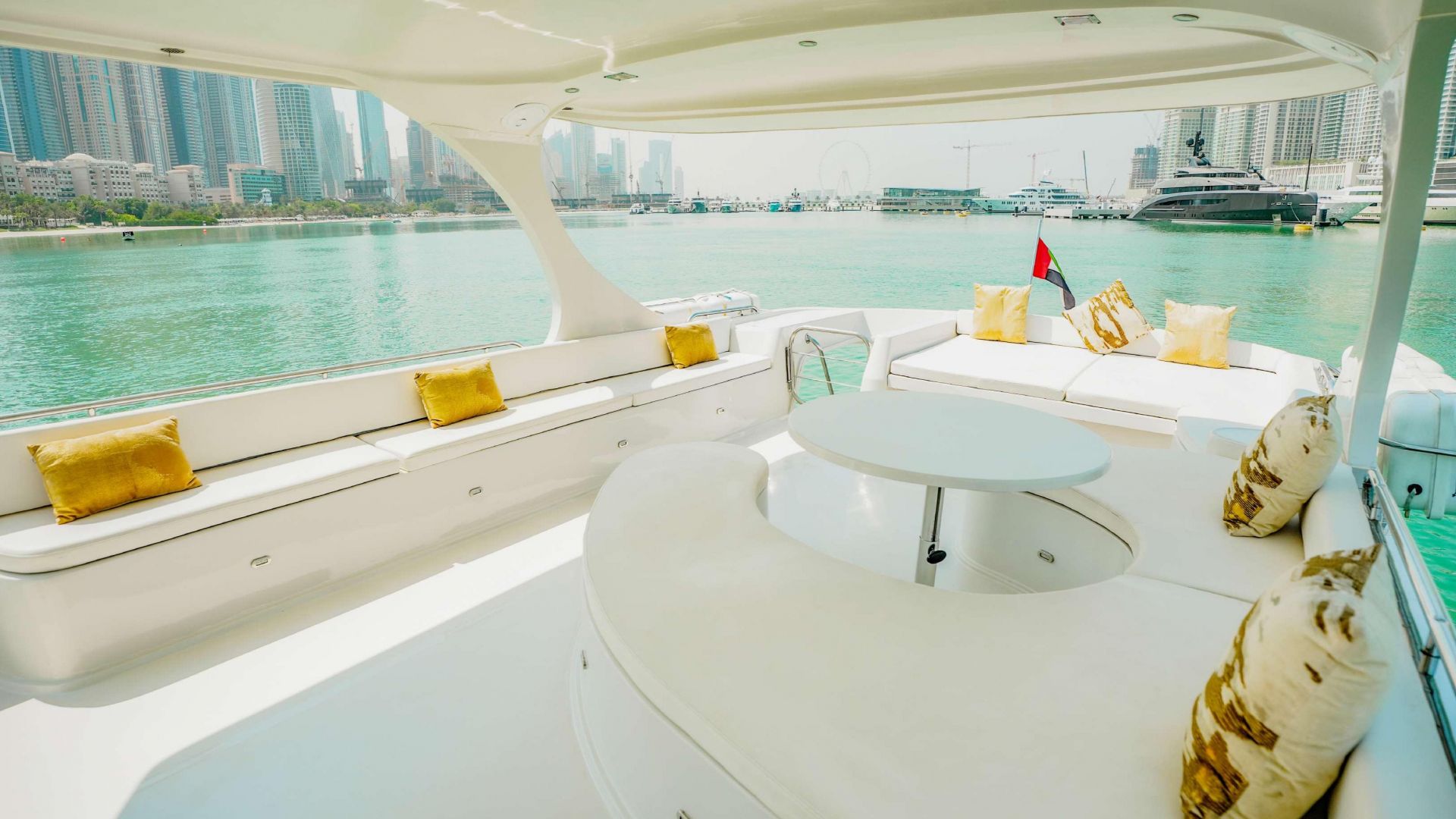 Dubai Marina Private Yacht Tour for 30 Guests – 2H + 1H Free Until 30 Sep 2026