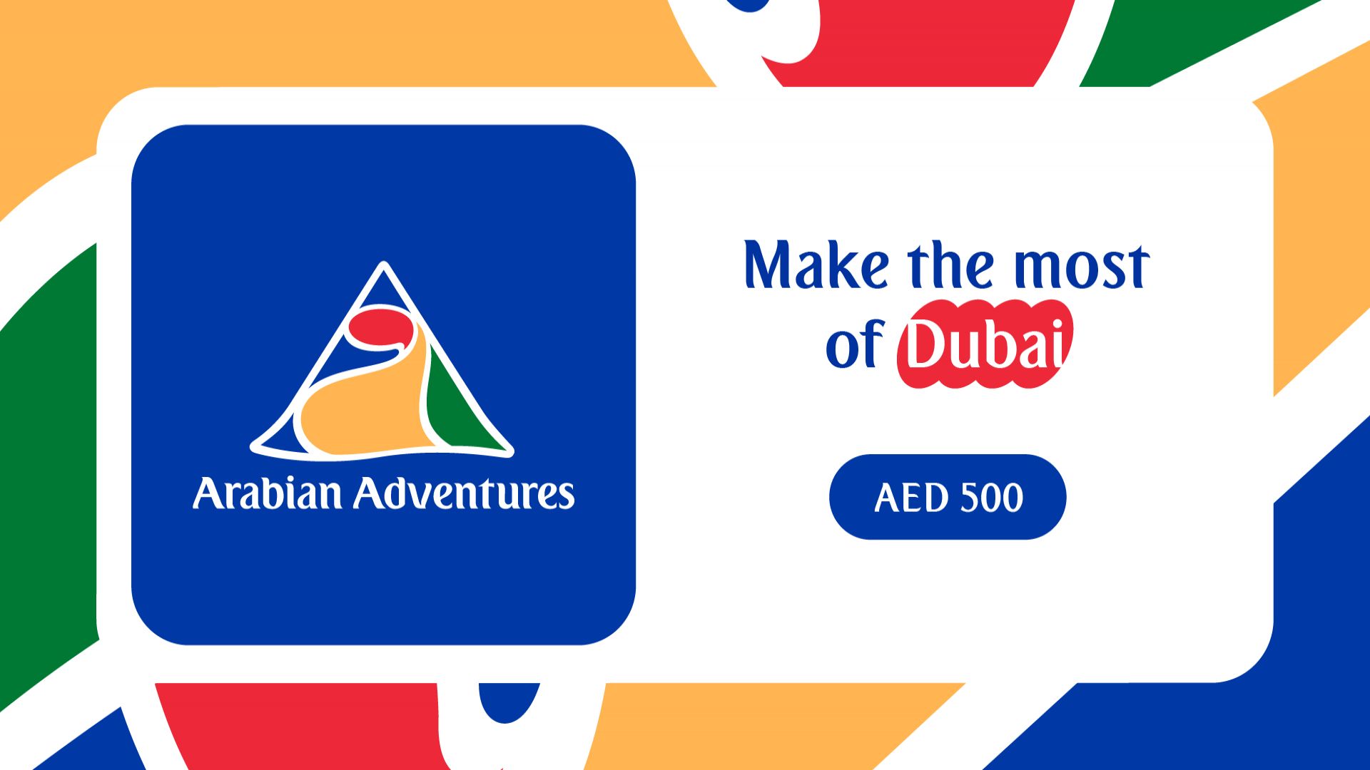 500 AED Gift Voucher from Arabian Adventures In Resort