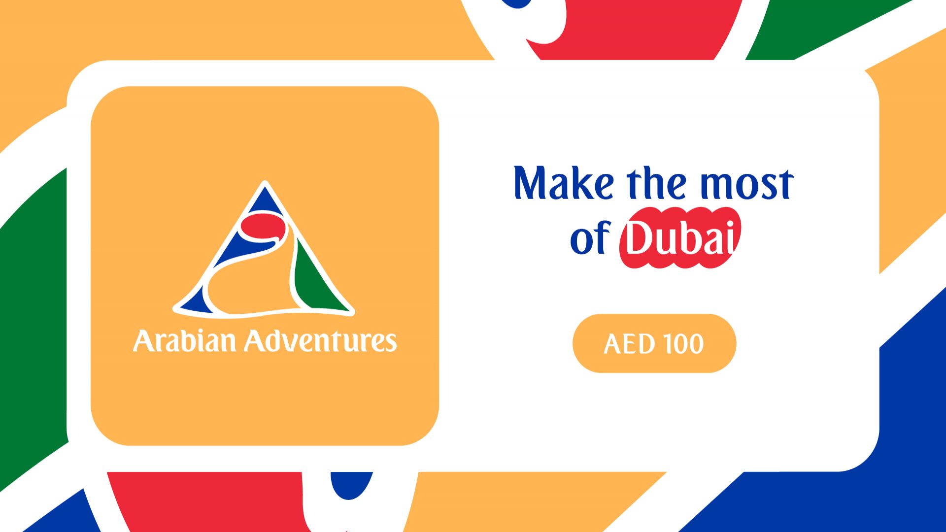 100 AED Gift Voucher from Arabian Adventures In Resort