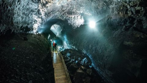 Lava Cave & Geothermal Adventure (From BSI bus terminal)