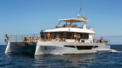 Catamaran Tour aboard the Afrikat From Puerto Rico