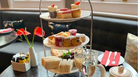 Champagne Afternoon Tea and Thames River Cruise for Two