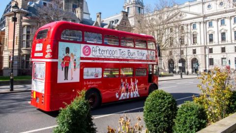 Afternoon Tea on a London Bus for Two with B Bakery